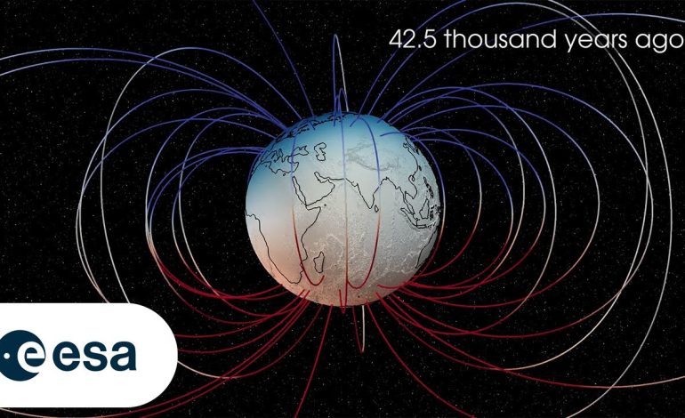 Experience the eerie sounds of Earth’s magnetic field reversing 41,000 years ago in a captivating new animation.