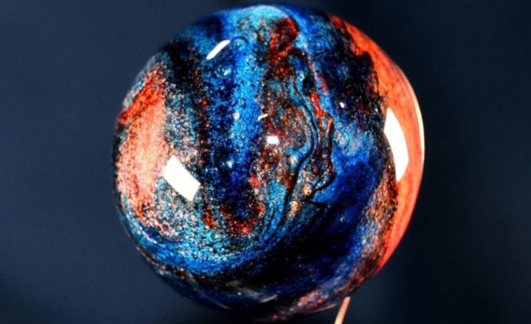 NASA astronaut creates a stunning ‘Jupiter-like planet’ on the ISS with water and food coloring (photo)