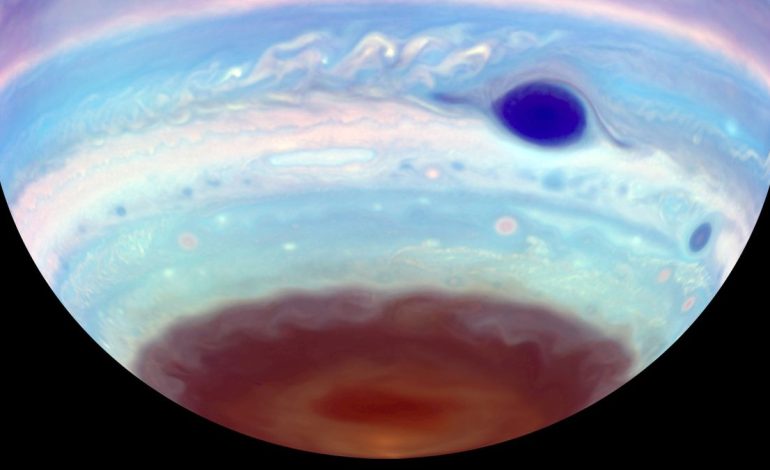 Magnetic tornadoes on Jupiter are creating storms the size of Earth.